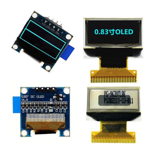 0.83 inch 28PIN SPI Blue OLED Screen SSD1306 Drive IC 96*39 I2C Interface