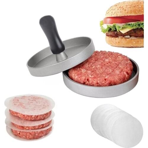 1 Set Hamburger Pressure Die Meat Steak Maker Mold Beef Grill Pie Tool Round Shape Patty Maker DIY Home Kitchen Accessories