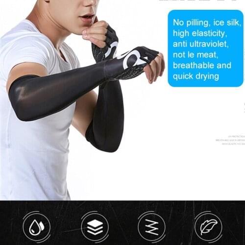 1 Pair UV Protection Arm Sleeves Women Summer Ice Cool Arm Cover for Cycling Running Fishing Climbing Driving B2Cshop