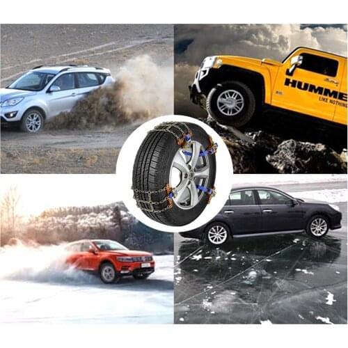 1PC Car Snow Chain Emergency Anti-skid Tire Chain for SUV Pickup Truck Ice Snow Muddy Road For Pickup Trucks Car