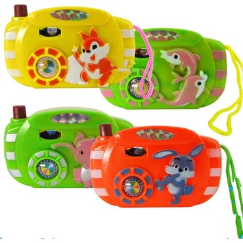 1pc Light Projection Camera Kids Educational Toys for Children Baby Gifts Animals World Random Color No Need To Install Battery