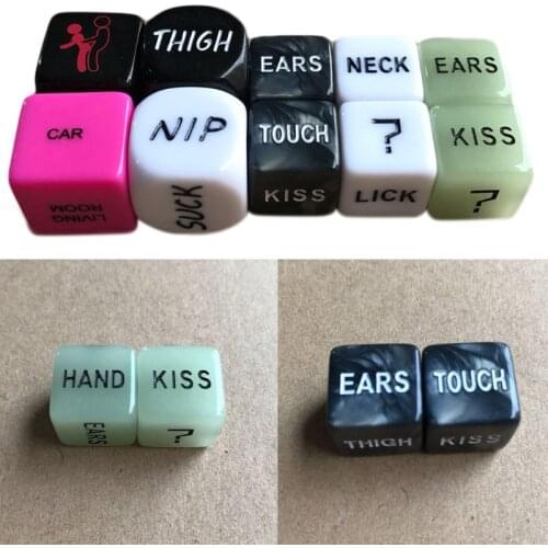 10Pcs/Set Funny Sex Dice Luminous Romance Love Humor Party Game Adult Erotic Toy NEW