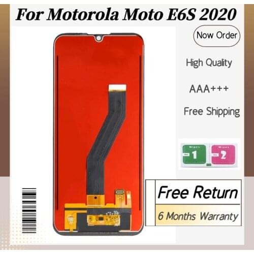 100% Tested For Motorola Moto E6s 2020 XT2053-1 XT2053-2 XT2053-3 LCD Display Touch Screen Sensor Digiziter Assembly