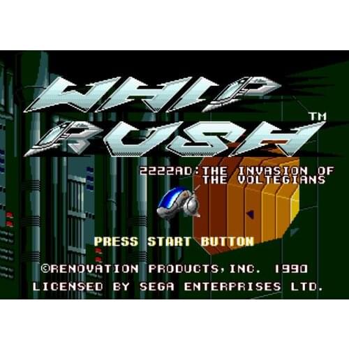 Whip Rush 16 bit MD Game Card For Sega Mega Drive For Genesis