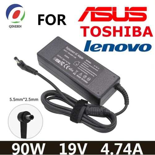19V 4.74A 90W 5.5*2.5mm laptop Charger Power For ASUS Toshiba/Lenovo/Toshiba Laptop A46C X43B A8J K52 U1 U3 S5 W3 W7 Z3 Notebook