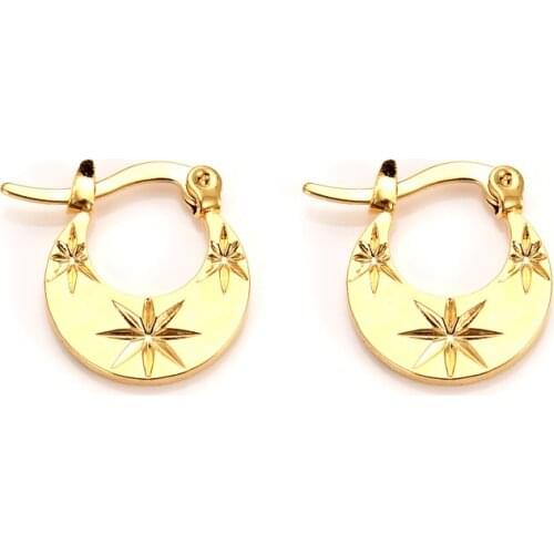 2pairs Vintage Earrings african Gold Fashion Chic Jewelry Party Round Hoop Earrings for Women girls Gift charms jewelry