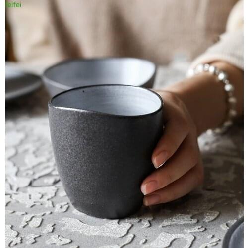 200ml Vintage Ceramic Teacup Water Cup Drinkware Coffee Cup Retro Drinking Stoneware Teacups