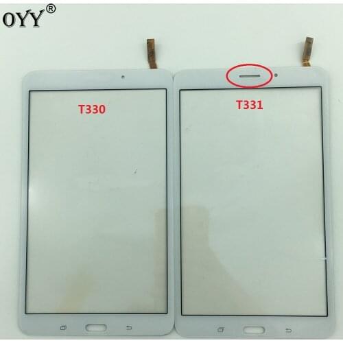8 inch Touch Screen Digitizer Glass Panel Replacement Parts For Samsung Galaxy Tab 3 8.0 SM-T331 T331 SM-T330 T330 white / black