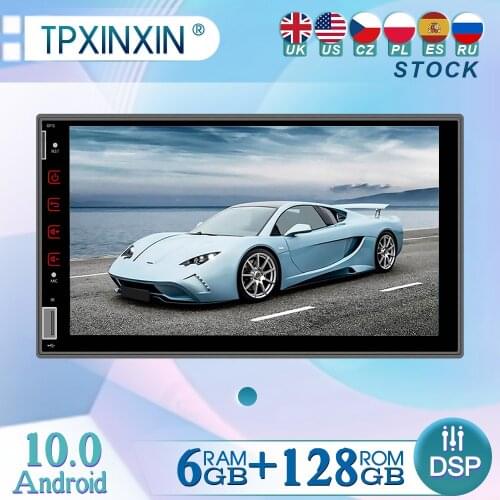 7''Car Android 10.0 Car Radio Stereo GPS Navigation Bluetooth USB 2 Din Touch Car Multimedia Player Audio Player Autoradio Rated