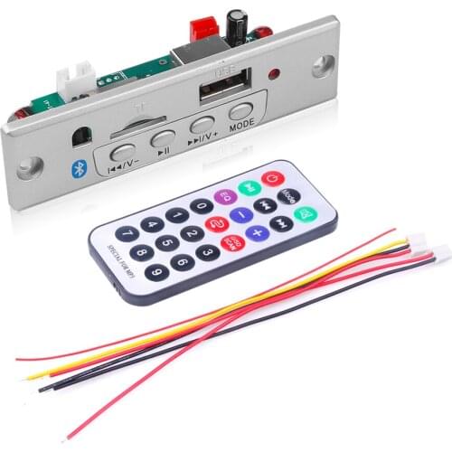 Bluetooth 5.1 JQ-D107BT Car Radio MP3 Player 12V MP3 WMA Decoder Board Audio Module Radio FM TF USB 3.5mm AUX For Car