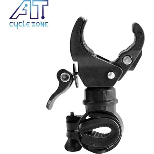 CYCLE ZONE 360 Degrees Rotation Light Holder Bike Flashlight Stand LED Cycling Lamp Mount Bracket Portable Bicycle Accessories