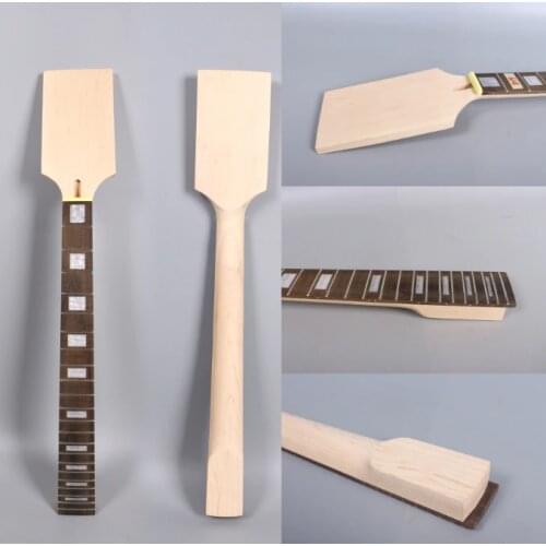 #B6 Electric Bass Guitar Neck 20Fret 30 inch Maple+Rose wood Unfinished nut width 42mm heel 65mm