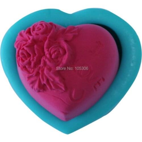 Fondant Silicone Rose Mold Candy Chocolate Moulds,Molds of Silicone for Paste Americana de Rose Color Green