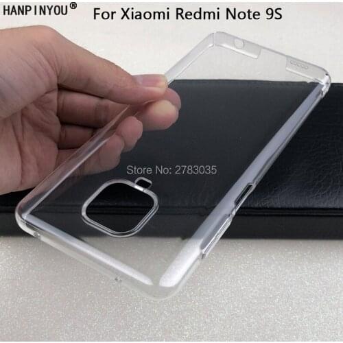 For Xiaomi Redmi Note 9S 9 Pro 6.67" Glossy Snap Phone Case Crystal Invisible Hard PC Full Cover Clear Camera Protect Back Shell