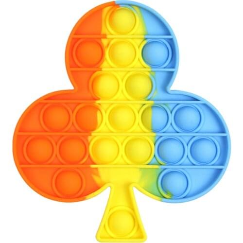 Fidget Reliver Stress Toy Rainbow Push Bubble Antistress Toys Adults & Children Sensory Toys to Relieve Autism Dropship поп ит