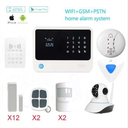 JIANSHU WiFi gsm Alarm System Door sensor Internet GSM Alarm System Home Alarm Security wireless ip camera Detector Sensor