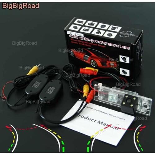 BigBigRoad Car Intelligent Dynamic Track Rear View Camera Backup Reversing Camera For BMW 640i F12 F13 2011 2012 2013 X4 116i