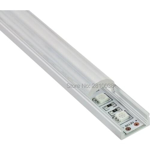 10 x 1M Sets/Lot Anodized Aluminium led housing and U type led strip ceiling lighting for recessed wall or ceiling lights