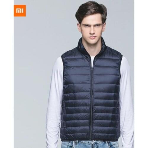 Xiaomi Youpin 2021 lightweight down vest mens short winter mens stand-up collar fashion down vest mens down jacket tide