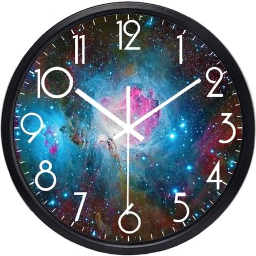 Universe Star Clock for Living Room Bedroom Creative Space Starry sky Wall Clock
