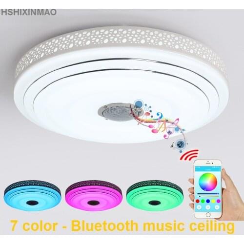 New RGB Dimmable 36W LED ceiling Lights with Bluetooth & Music modern Led ceiling lamps Lighting fixture