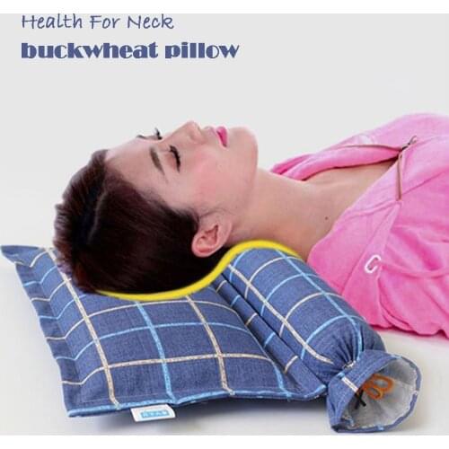 Buckwheat Cervical Pillow Wormwood Physiotherapy Pillow Coarse Cloth Removable Cervical Traction Pillow Home Healthy Neck Pillow