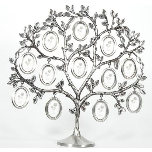 Family Photos Frame Tree 12 Pictures Metal Holder Art House Home Decoration New