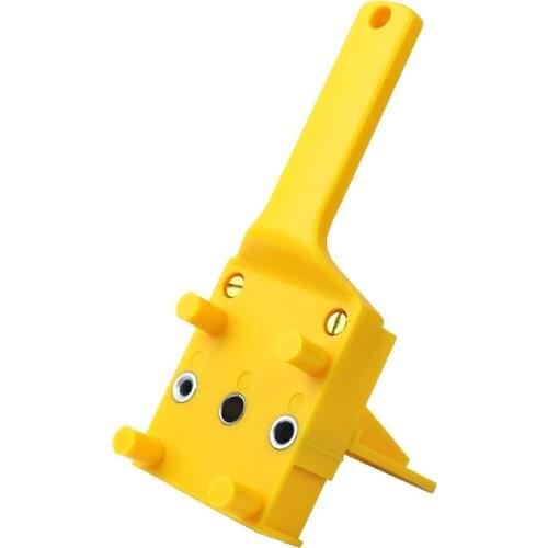 Handheld Doweling Hole Saw Tools Punch Locator Woodworking Dowel Jig Fit for 6 8 10mm Drill Bits Wood Drilling with Metal Sleeve