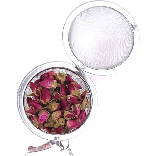 Stainless Steel Tea Infuser Sphere Locking Spice Tea Ball Strainer Mesh Infuser Tea Filter Strainers Kitchen Tool