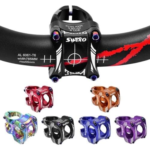 Mountain Bike Stem 31.8mm Full CNC Aluminum Alloy Bike Stem Ultra-light 0 degree rise 31.8*28.6*50MM DH AM Enduro