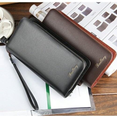 FashionZipper Mens Wallets Pu Leather Brand Men Long Wallets Coin Purse Wallet Clutch Bag MWS014