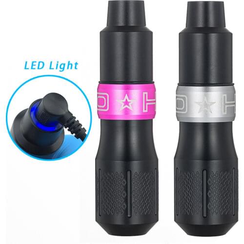 HELLO Rotary Tattoo Pen Machine Tattoo Gun with LED light for Semi Permanent Makeup Tattoo