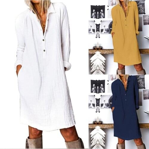 Модные платья-рубашки WHooHoo China At AliExpress