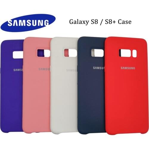 Samsung Galaxy S8 Plus Liquid Silicone Phone Case Silky Soft-Touch Phone Cover For samsung S8 S8Plus S8+ S8plus protective case