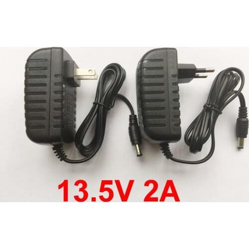 1PCS 13.5V 2A AC 100V-240V Converter Adapter DC 13.5V 2A 2000mA Power Supply EU US Plug 27W 5.5mm x 2.1-2.5mm