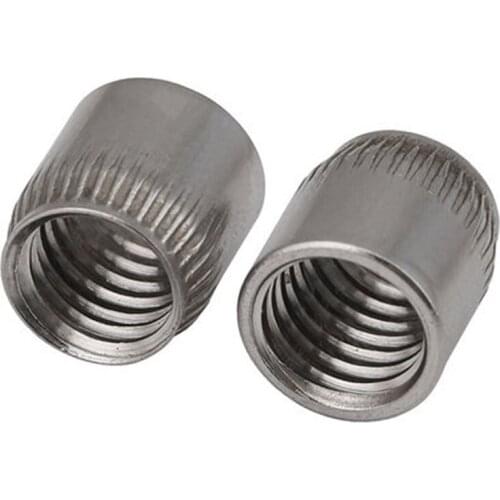 2Pcs M6 M8 M10 M12 304 Stainless steel conical nut Cone nuts Expansion knurling detonating screw cap OD 6-16mm Small big flower