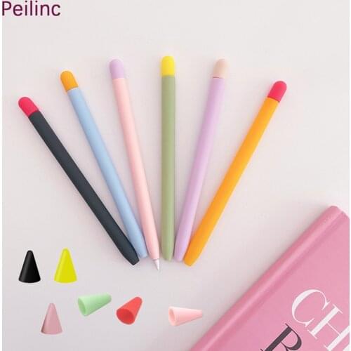 Lot 6pcs Pen Stylus Protector Cover Accessories Soft Silicone Anti Lost Case Tip Case Nib Protective Sleeve For Apple Pencil 1/2