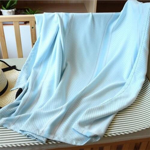 Bamboo Summer Blanket Bed Cover Queen King Size Sofa Blanket Travel Breathable Soft Bamboo Fiber Throw Blanket Bedspread