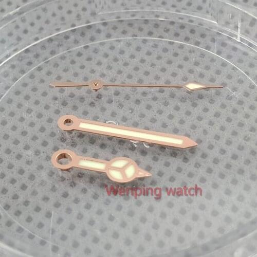 Parnis watch hand 8215 A set of Golden edge luminous Watch hand fit for MIYOTA 8205 8215 821A Automatic Movement Watch