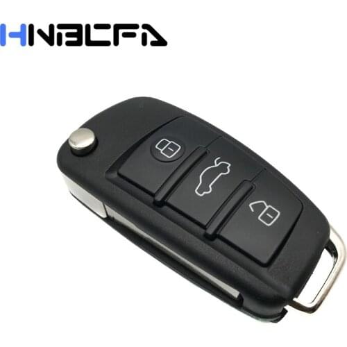 3 Buttons Remote Control Key Cover Shell Fob Case For Audi A2 A3 A4 A6 A6L A8 S5 Q7 TT