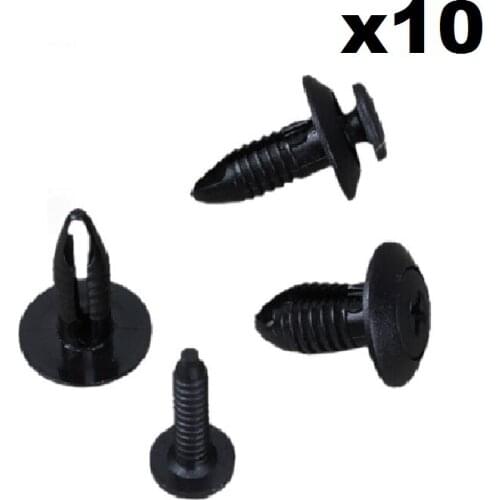 FOR SUZUKI MAZDA FOR FORD PLASTIC SCREW FASTENER RIVET CLIPS X10
