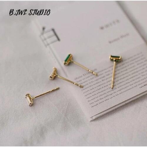 Womens 14K Gold Earrings Geometric Shapes Womens Exquisite Jewelry Earrings Exquisite Zircon Inlaid Womens Earrings