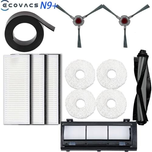ECOVACS Deebot N9+ Replacement Side Brushes Main Brush Filter Dust Box Mop Cleaning Pad Accessories