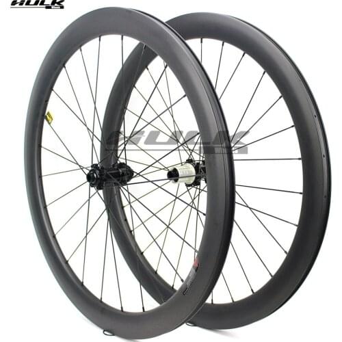 HULKWHEELS 700c Road Bike Carbon Wheelset Taiwan Powerway CT31 Disc Brake Center Lock Sapim CX Ray Spoke For Cyclocross Wheels