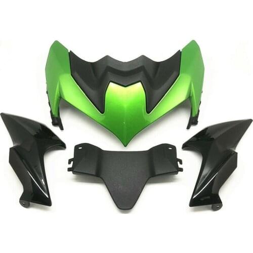 Carbon fiber pattern Green Front Nose Headlight Fairing Set For KAWASAKI Z 900 2020 2021
