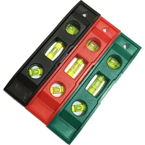 Mini Pocket Portable Level Ruler 15CM Torpedo Balance Measurement Ruler with Magnet