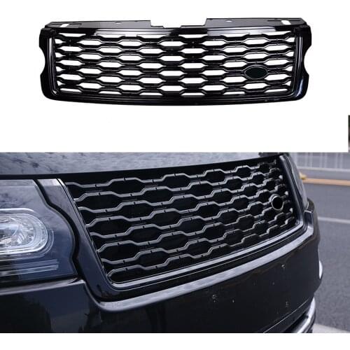 Modified For Range Rover Vogue L405 2013 2014 2015 2016 2017 Upgrade To 2018 Front Bumper Grille Mesh Cover Racing Grill Grills