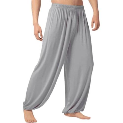 Mens Joggers Pants Casual Sweatpants Solid Baggy Trousers Dance Yoga Harem Pants Slacks Trendy Men Loose Sportswear