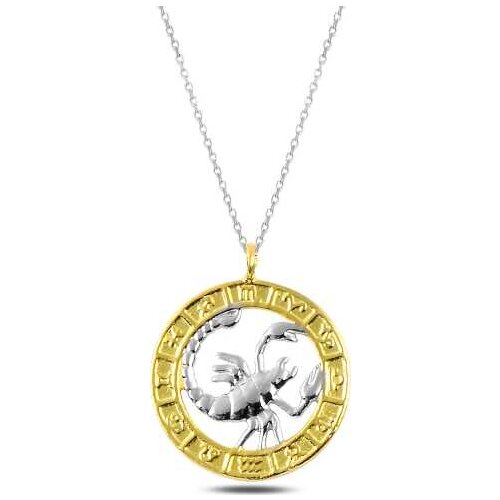 Tevuli 925 Sterling Silver Gold Scorpion Sign Necklace