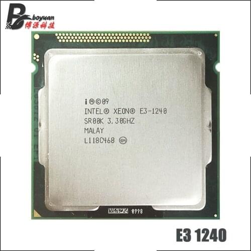 Intel Xeon E3-1240 E3 1240 3.3 GHz Quad-Core CPU Processor 8M 80W LGA 1155